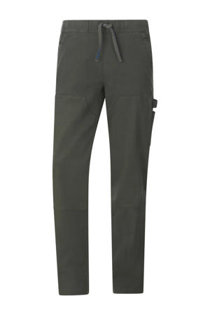regular casual broek olijfgroen