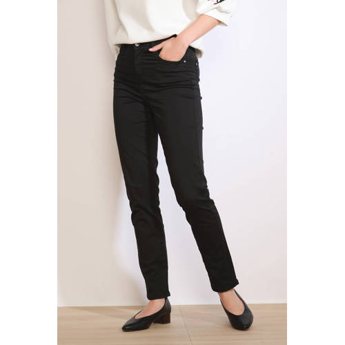 LOLALIZA slim regular waist broek zwart afbeelding