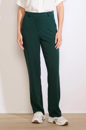 flared pantalon donkergroen