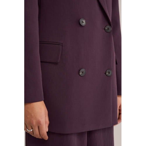 WE STUDIO oversized blazer aubergine afbeelding