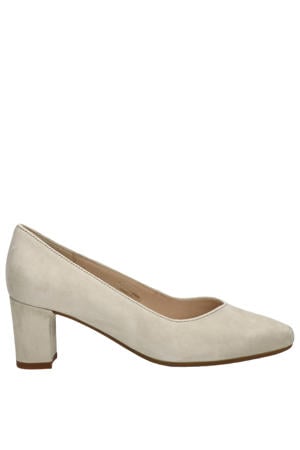 Comfort suède pumps beige