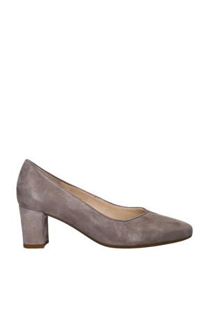Comfort  suède pumps taupe