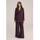 WE STUDIO wide leg regular waist pantalon aubergine