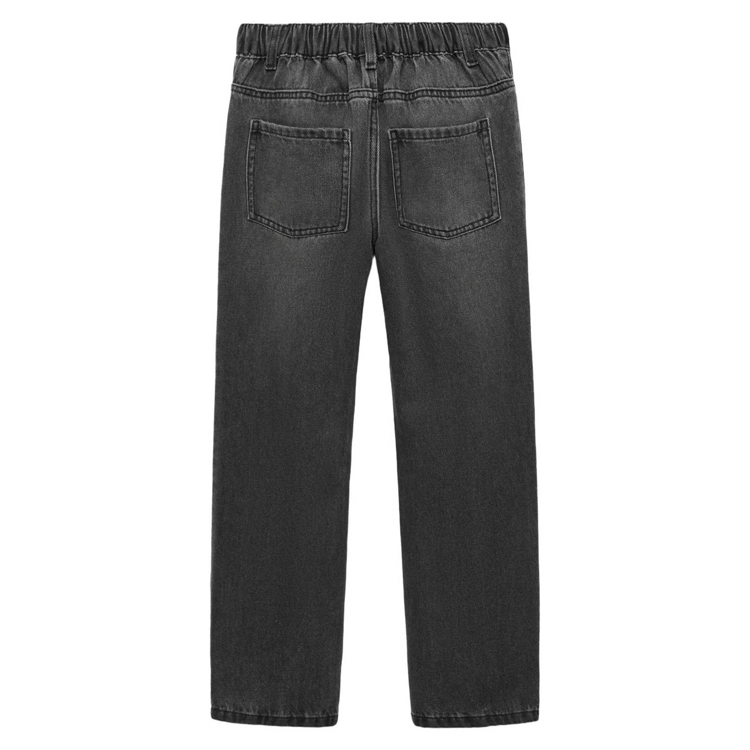 Mango Kids straight leg jeans grey denim