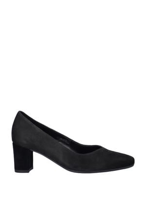 Comfort suède pumps zwart