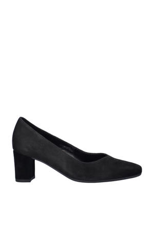 Comfort suède pumps zwart