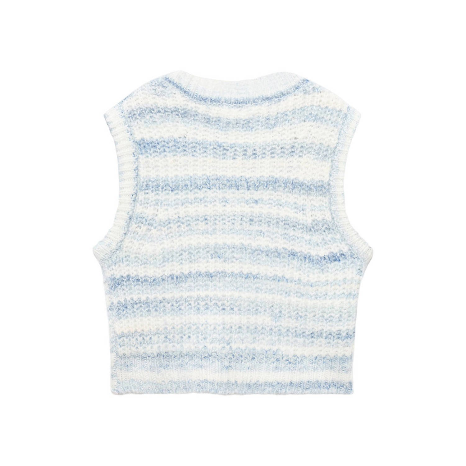 Mango Kids spencer lichtblauw gebreid