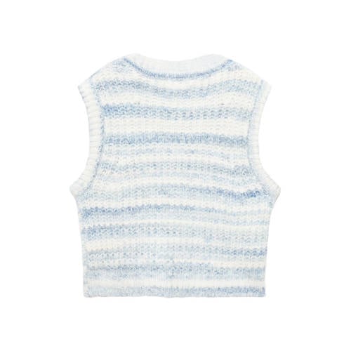 Mango Kids spencer lichtblauw gebreid afbeelding