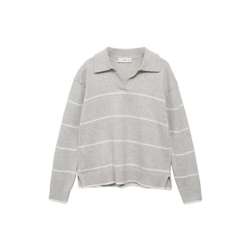 Mango Kids gebreide trui lichtgrijs afbeelding