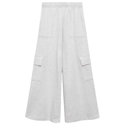 Mango Kids cargo broek lichtgrijs afbeelding