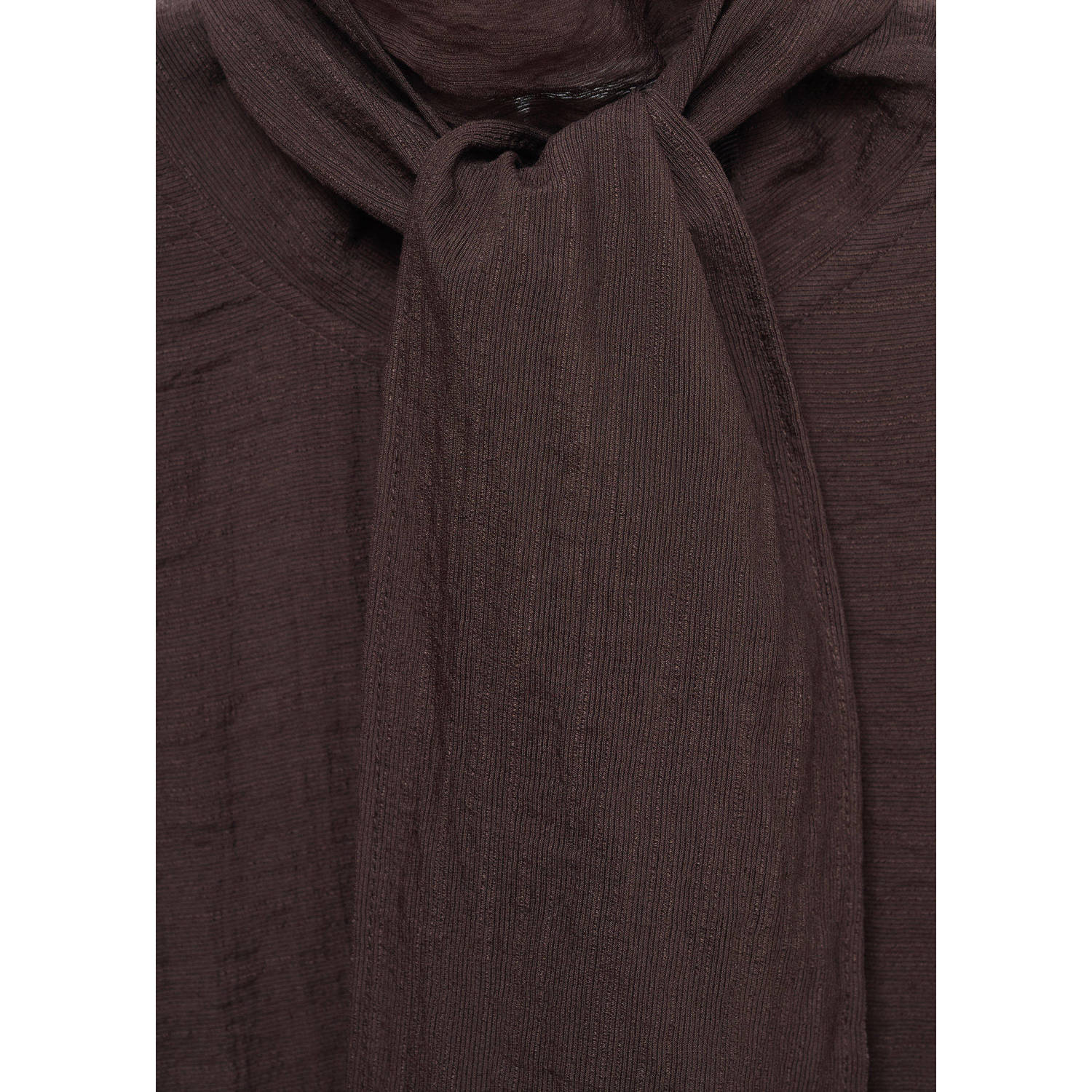 Mango blousetop donkerbruin