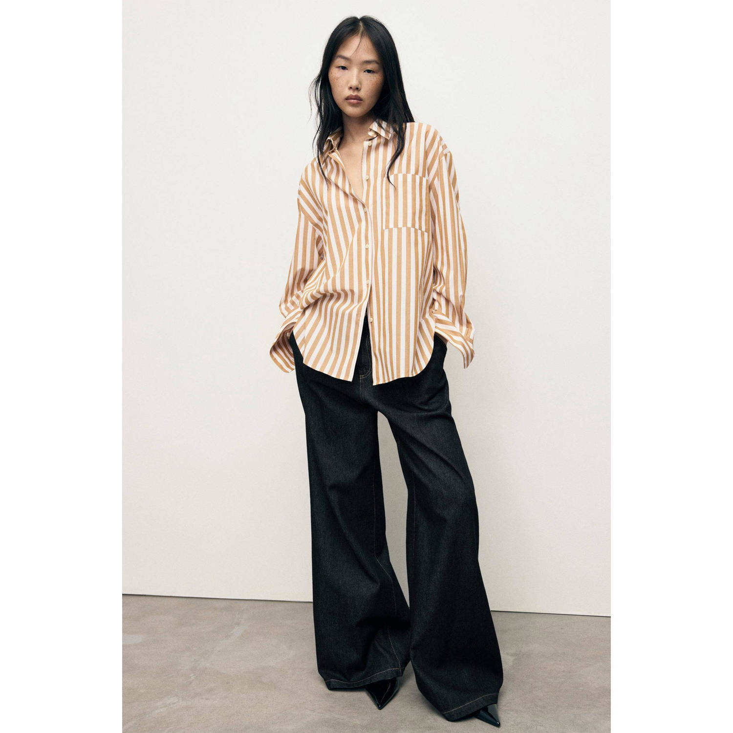 Mango blouse oker