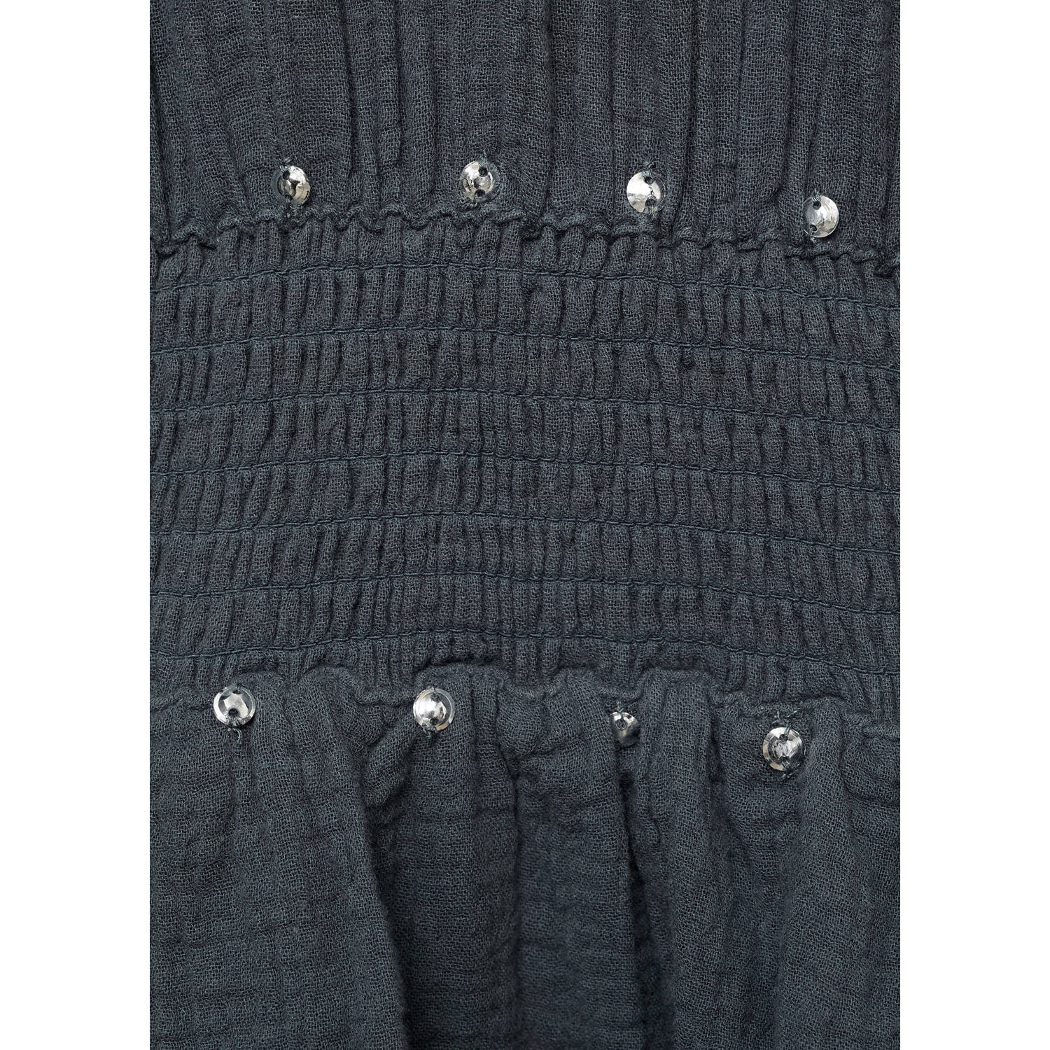 Mango Kids midi jurk met pailletten antraciet