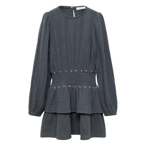 Mango Kids midi jurk met pailletten antraciet afbeelding