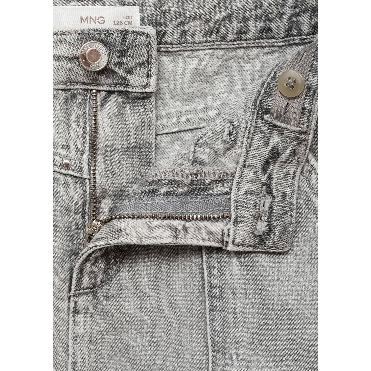 Mango Kids denim spijkerrok grey denim