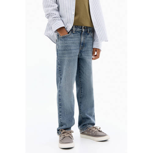 Mango Kids straight leg jeans blauw afbeelding