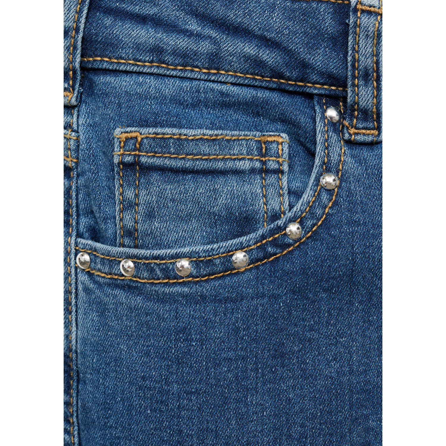 Mango Kids wide leg jeans medium blue denim