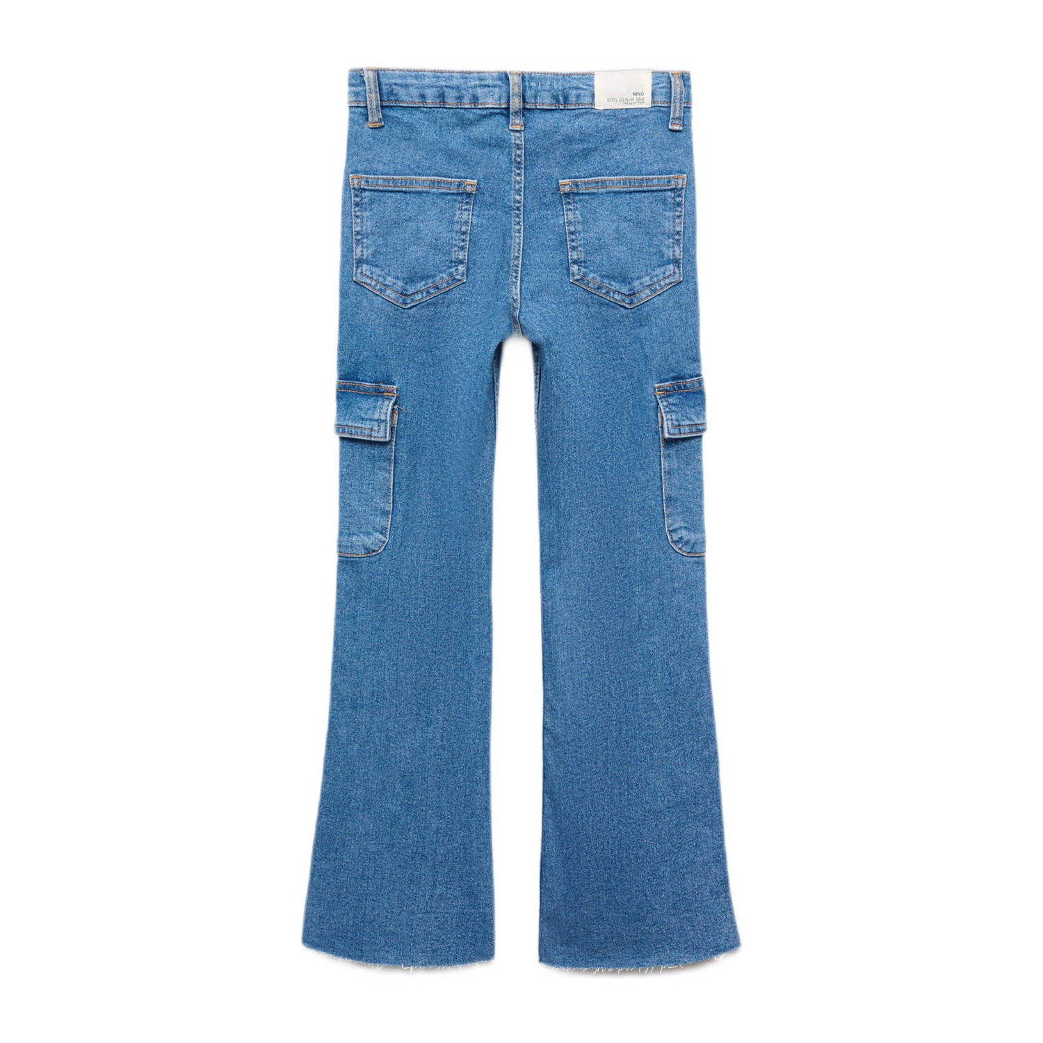 Mango Kids flared jeans medium blue denim