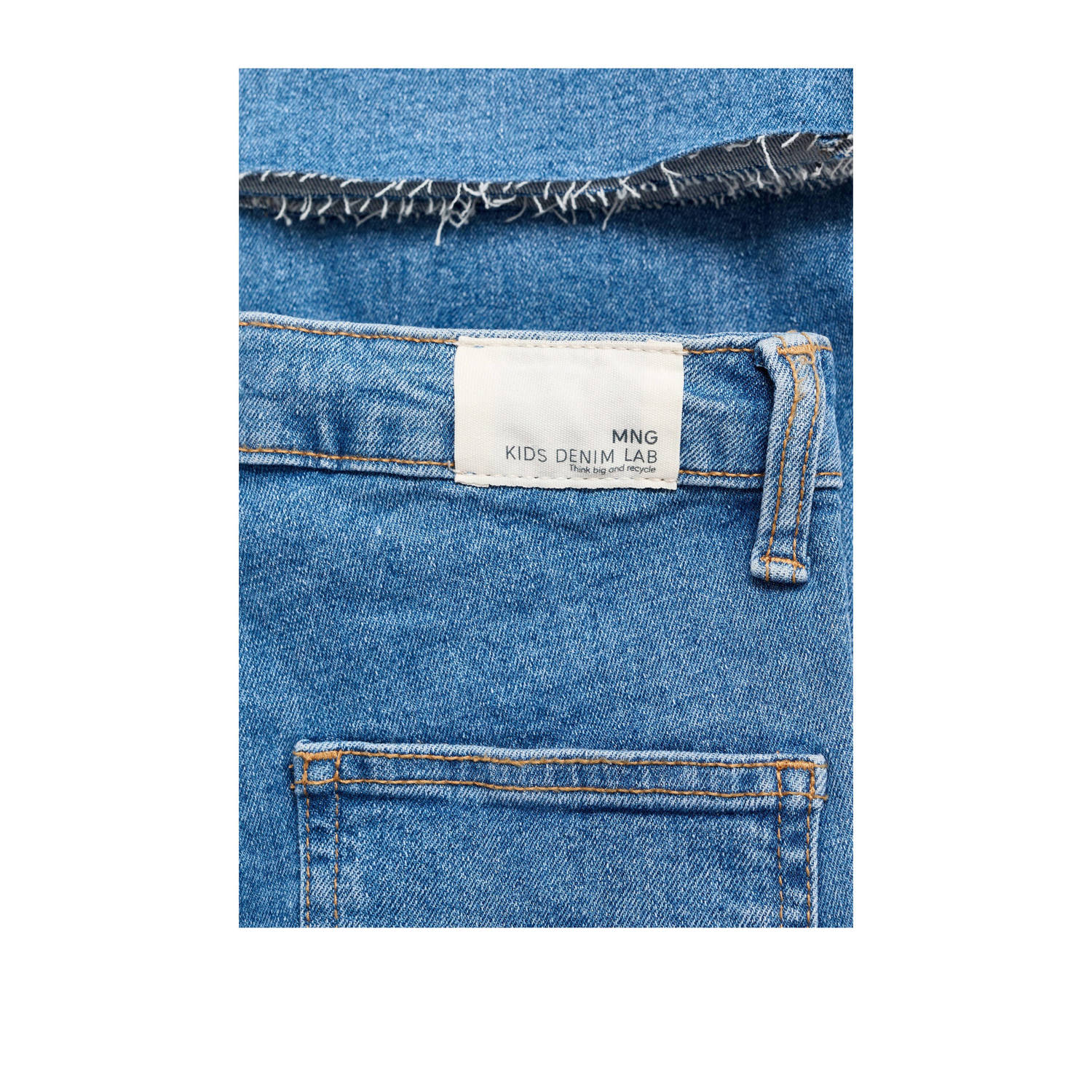 Mango Kids flared jeans medium blue denim
