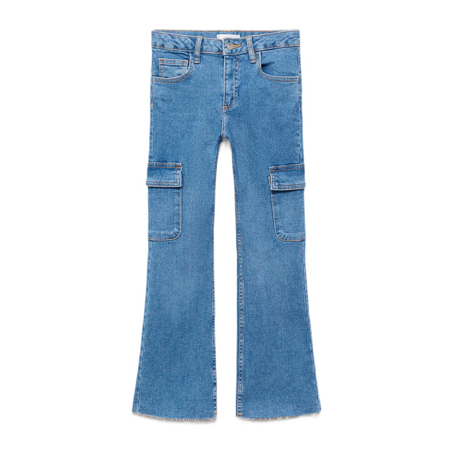 Mango Kids flared jeans medium blue denim