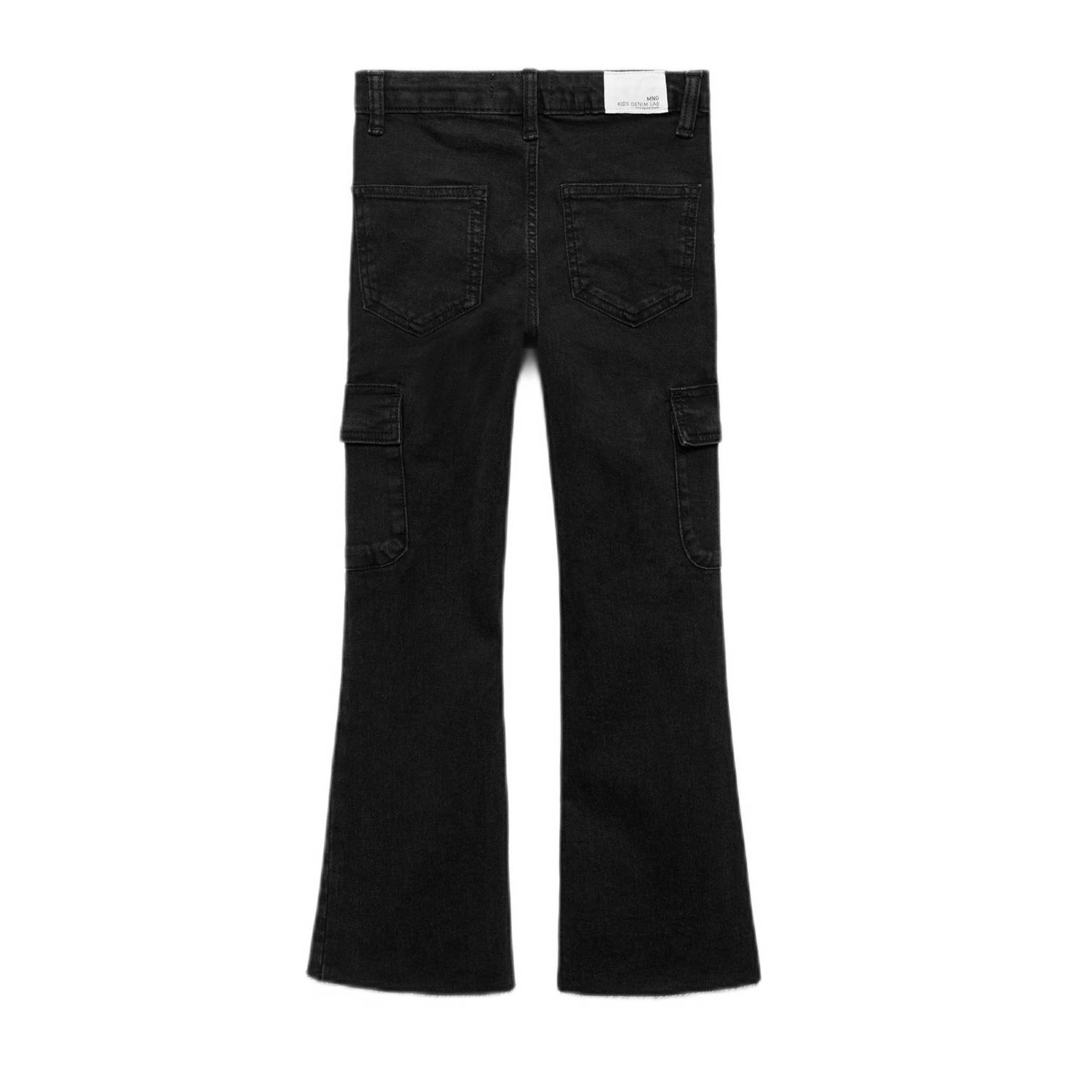 Mango Kids flared jeans black denim