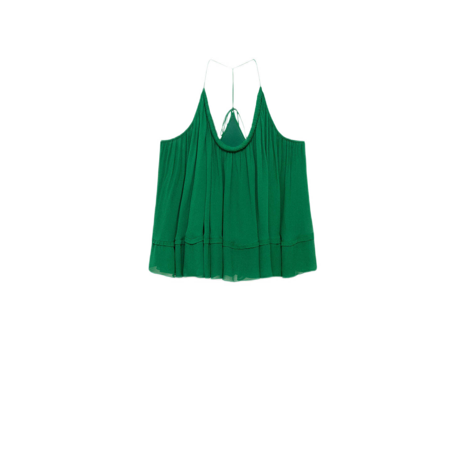 Mango spaghettitop groen