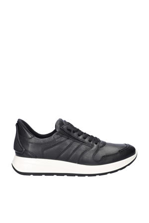 Matteo Sport  leren slip-on sneakers zwart