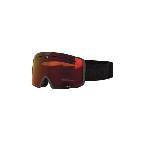 Sinner skibril Arc zwart (rode lens) afbeelding