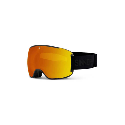 Sinner skibril Snowflake zwart (lens oranje/roze) afbeelding
