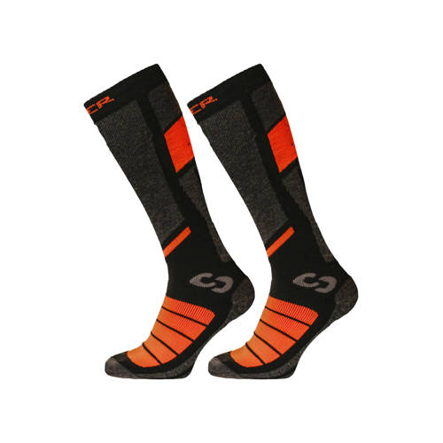 Sinner skisokken Pro Socks II - set van 2 zwart/oranje afbeelding