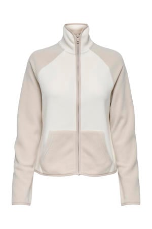 fleece vest ONPJULIE beige