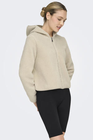 fleece hoodie ONPCAVY beige