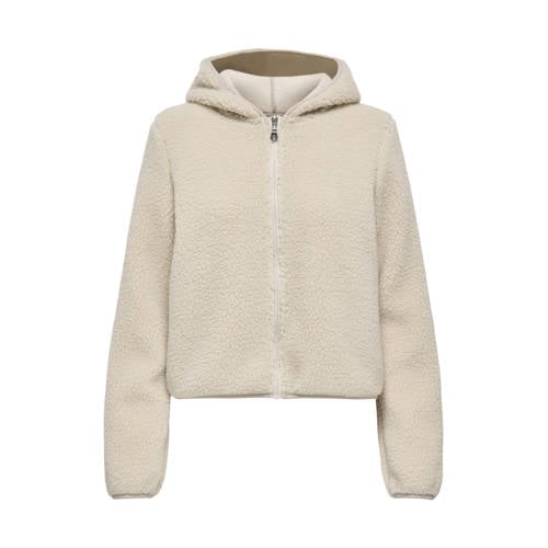 ONLY PLAY fleece hoodie ONPCAVY beige afbeelding