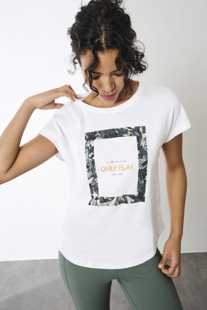 sport T-shirt ONPAUB wit