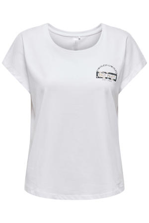 sport T-shirt ONPAUB wit