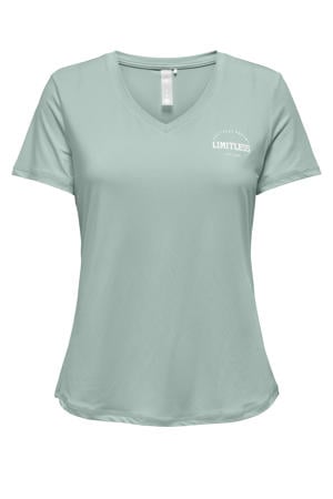 sport T-shirt ONPSAVE grijsblauw