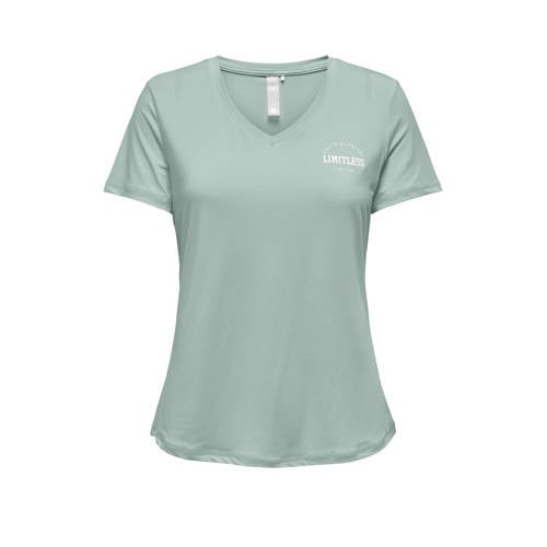 ONLY PLAY sport T-shirt ONPSAVE grijsblauw afbeelding