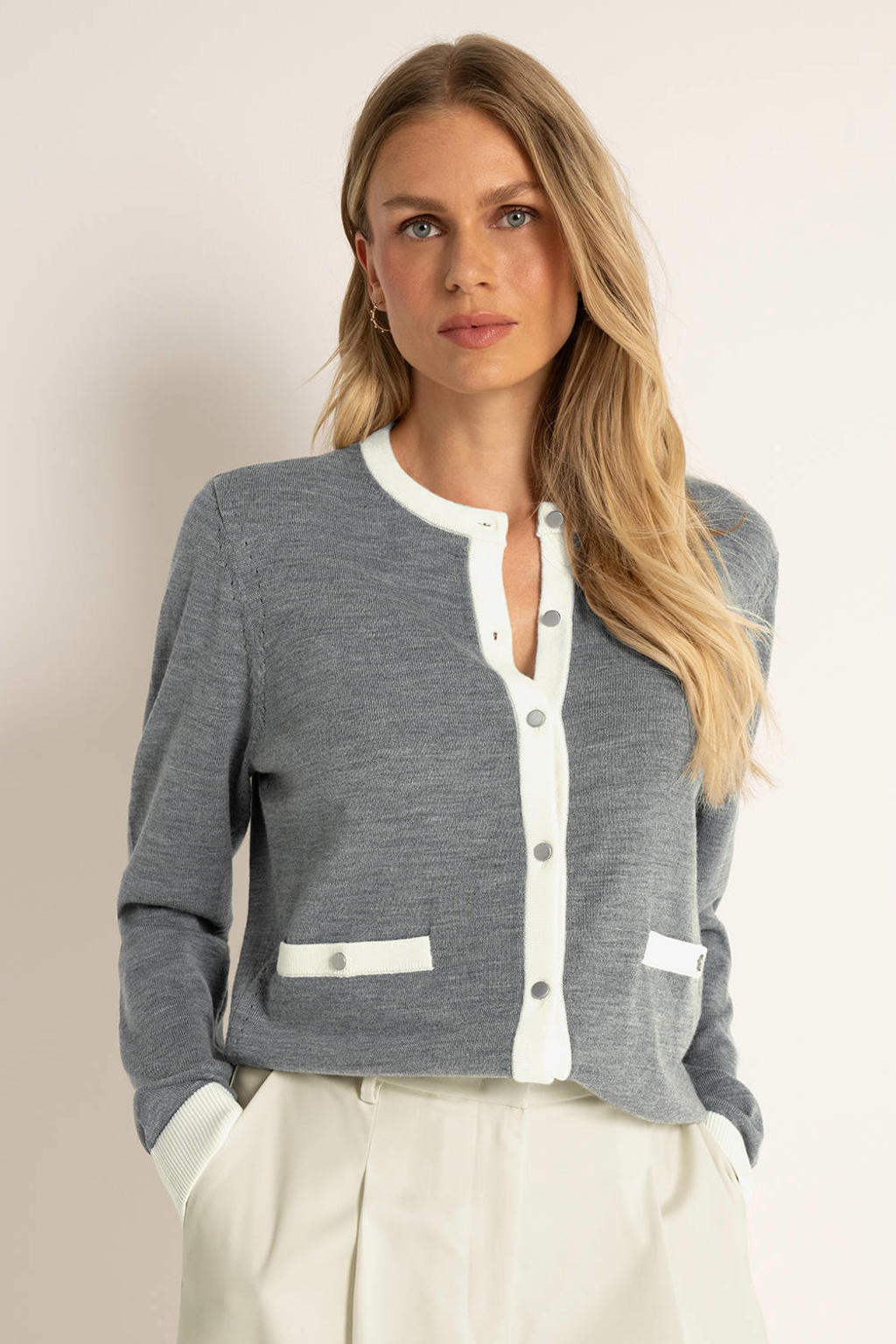 Alpaca wollen heren vest grijs met ritssluiting Ronaldo - Alpaca Fashion