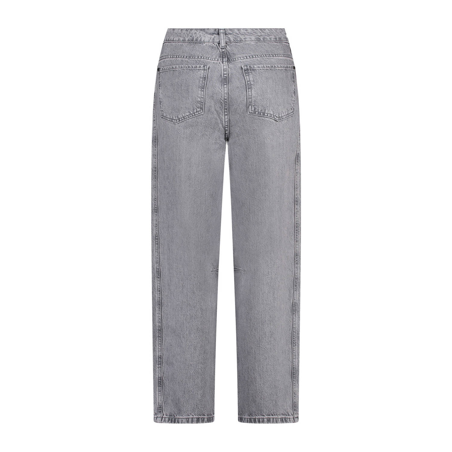 Claudia Sträter high waist straight leg jeans grey denim