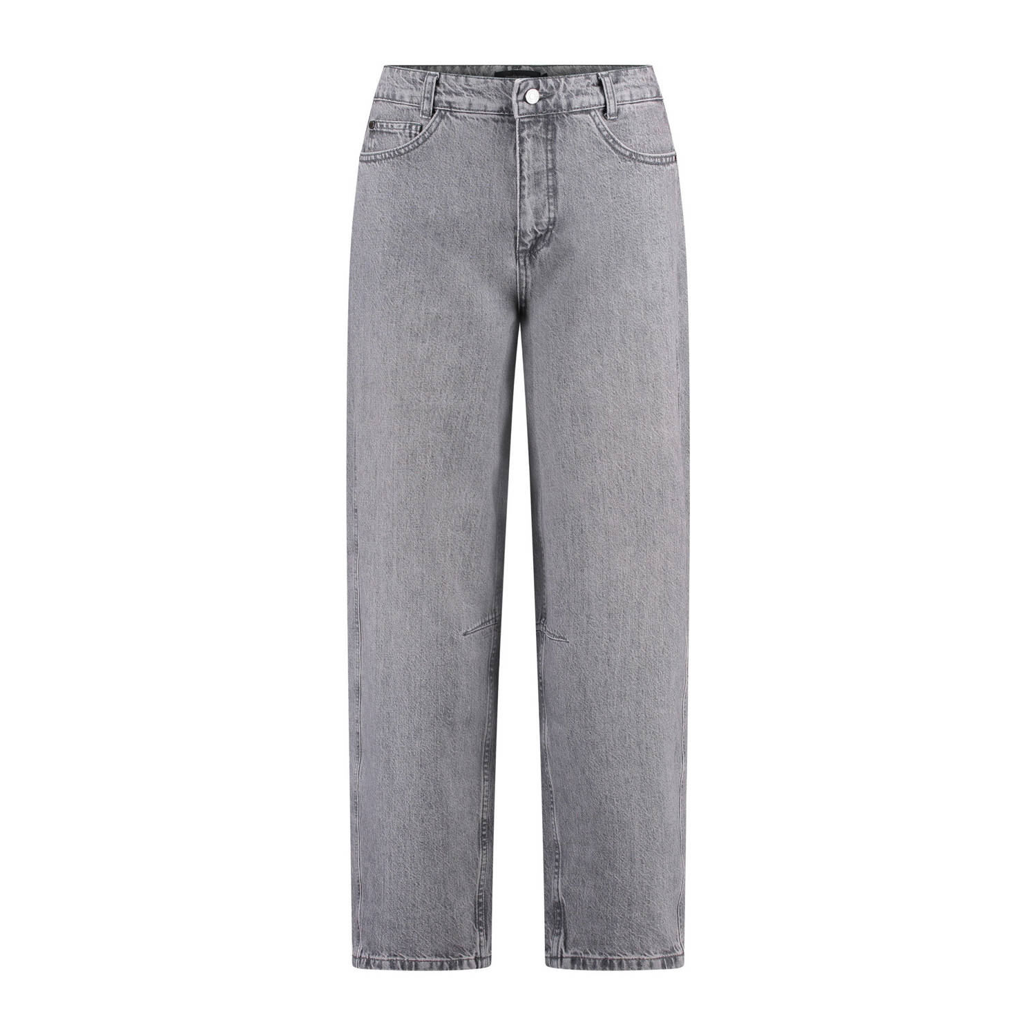 Claudia Sträter high waist straight leg jeans grey denim