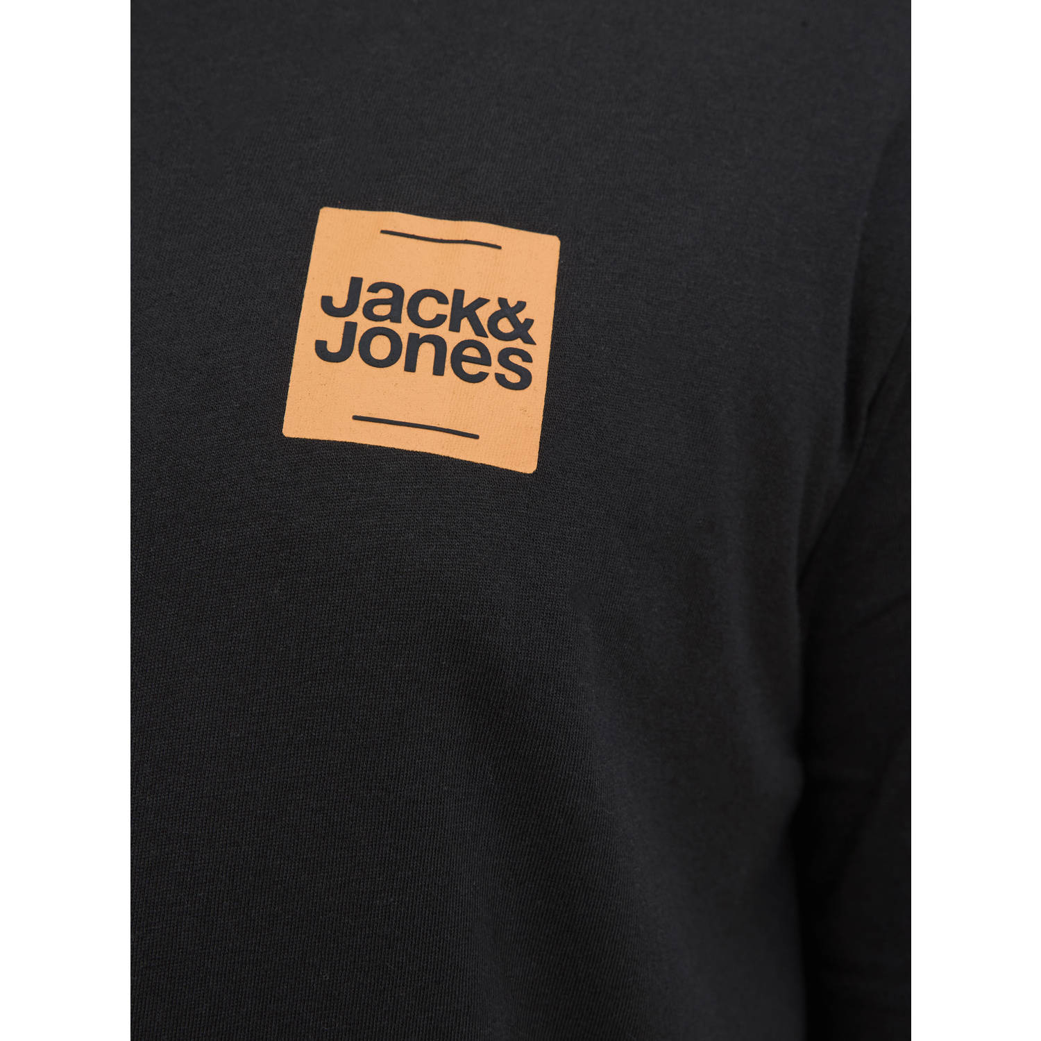 JACK & JONES PLUS SIZE regular T-shirt zwart