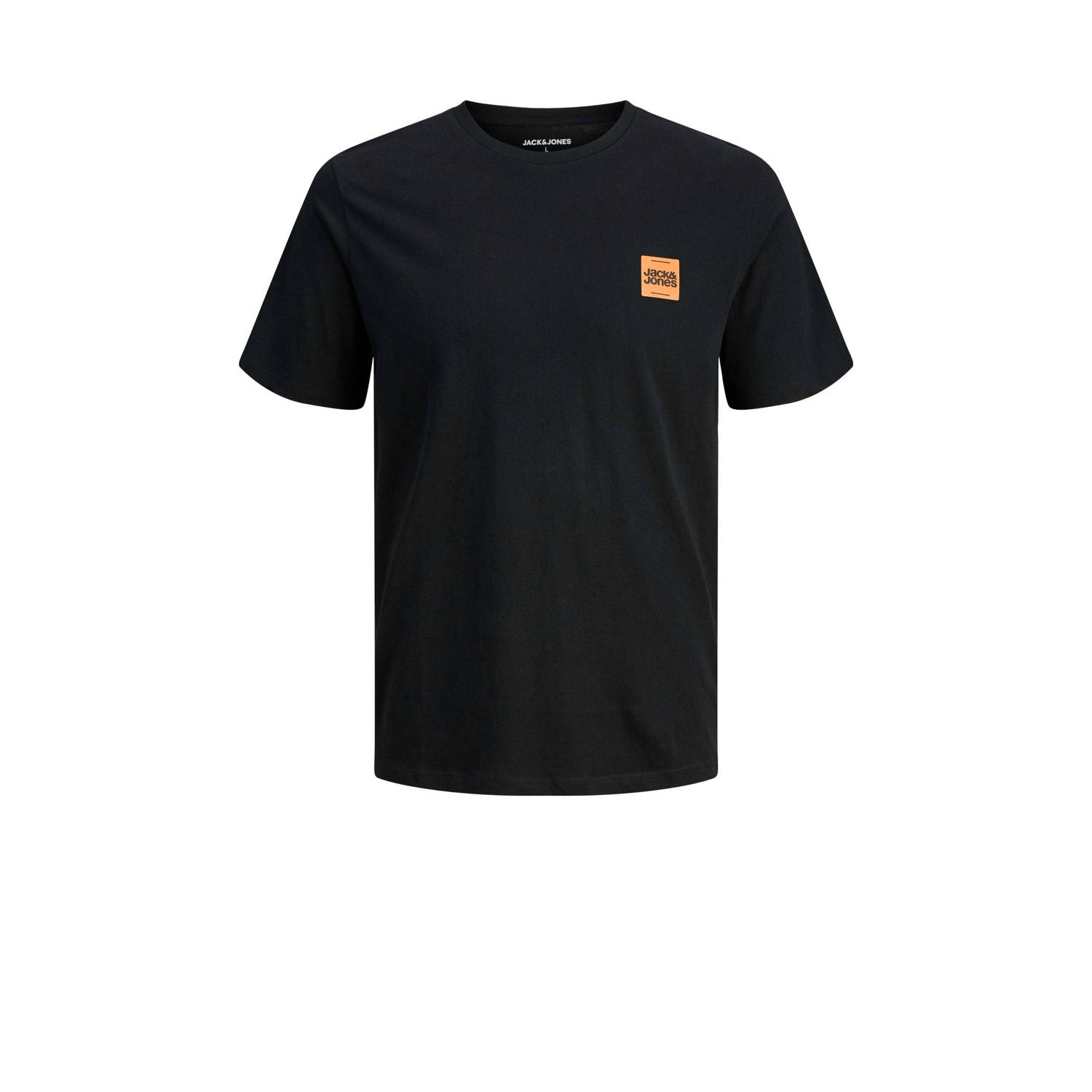 JACK & JONES PLUS SIZE regular T-shirt zwart