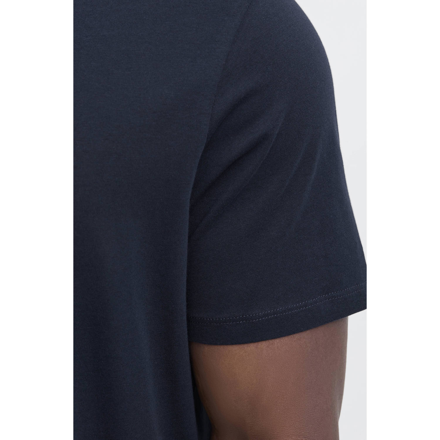 JACK & JONES PLUS SIZE regular T-shirt donkerblauw