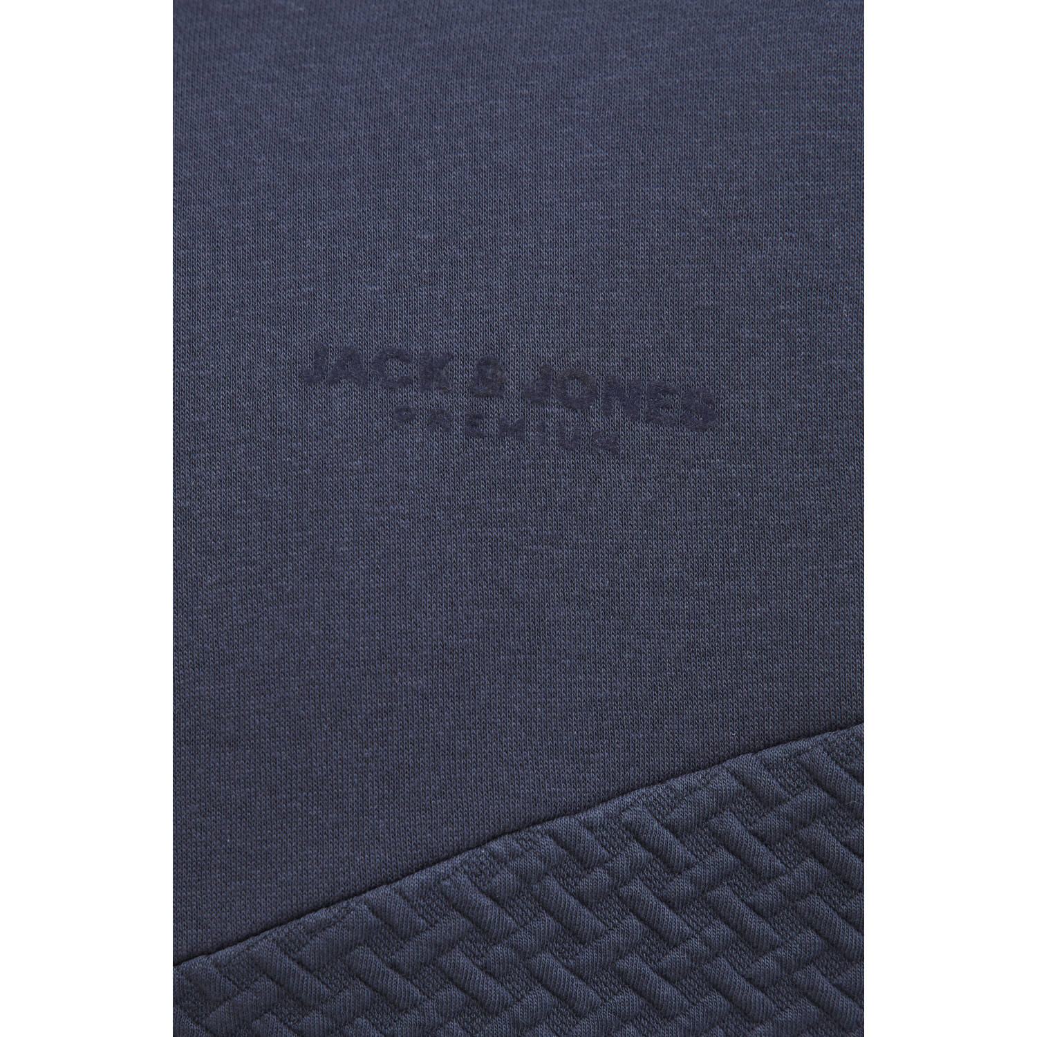 JACK & JONES PLUS SIZE sweatvest met textuur donkerblauw