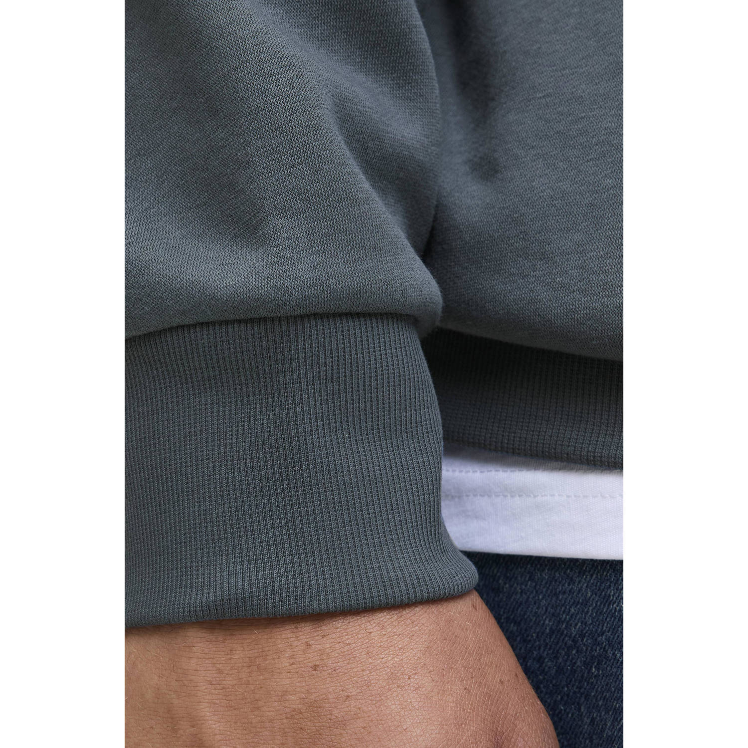 JACK & JONES PLUS SIZE hoodie grijsblauw