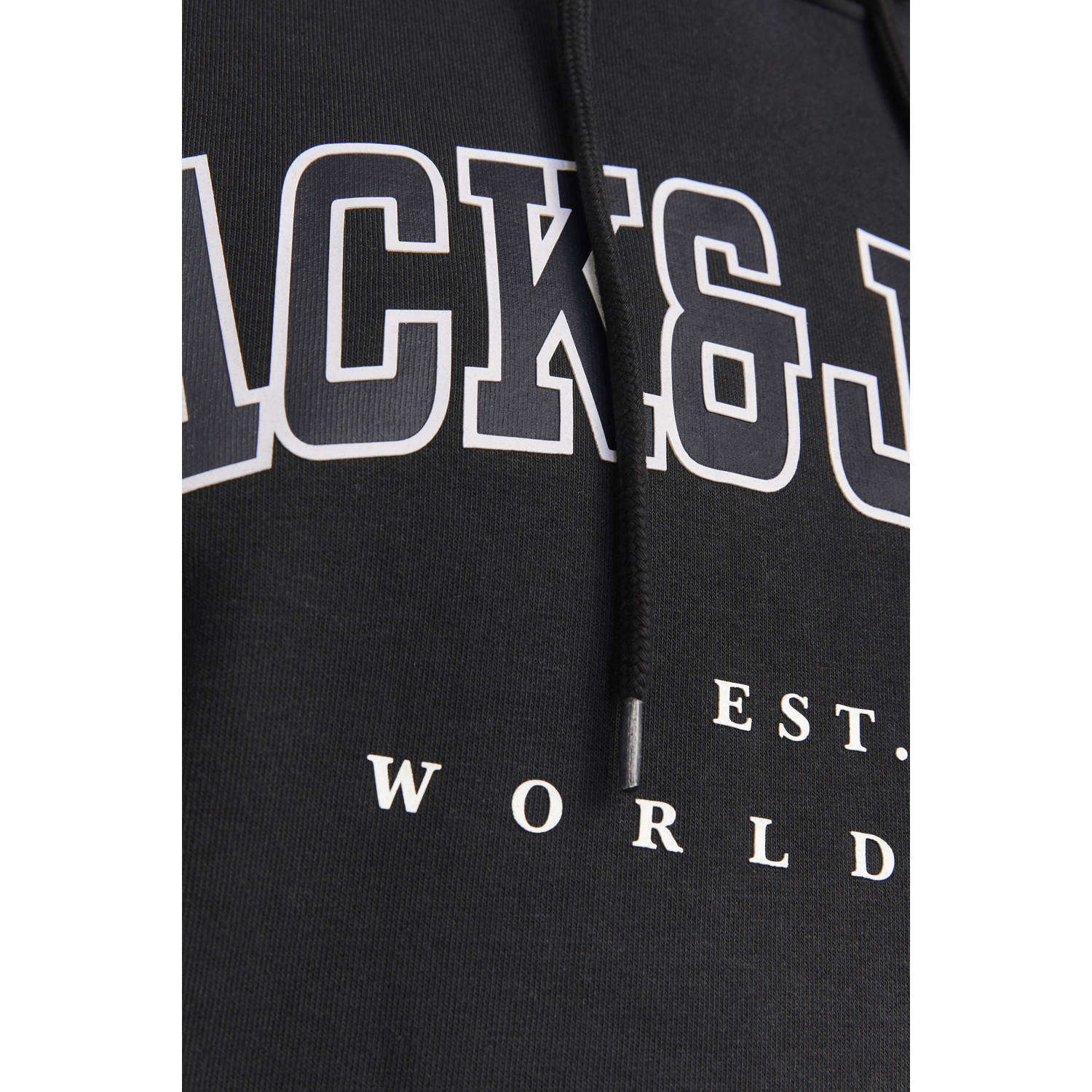 JACK & JONES PLUS SIZE hoodie zwart