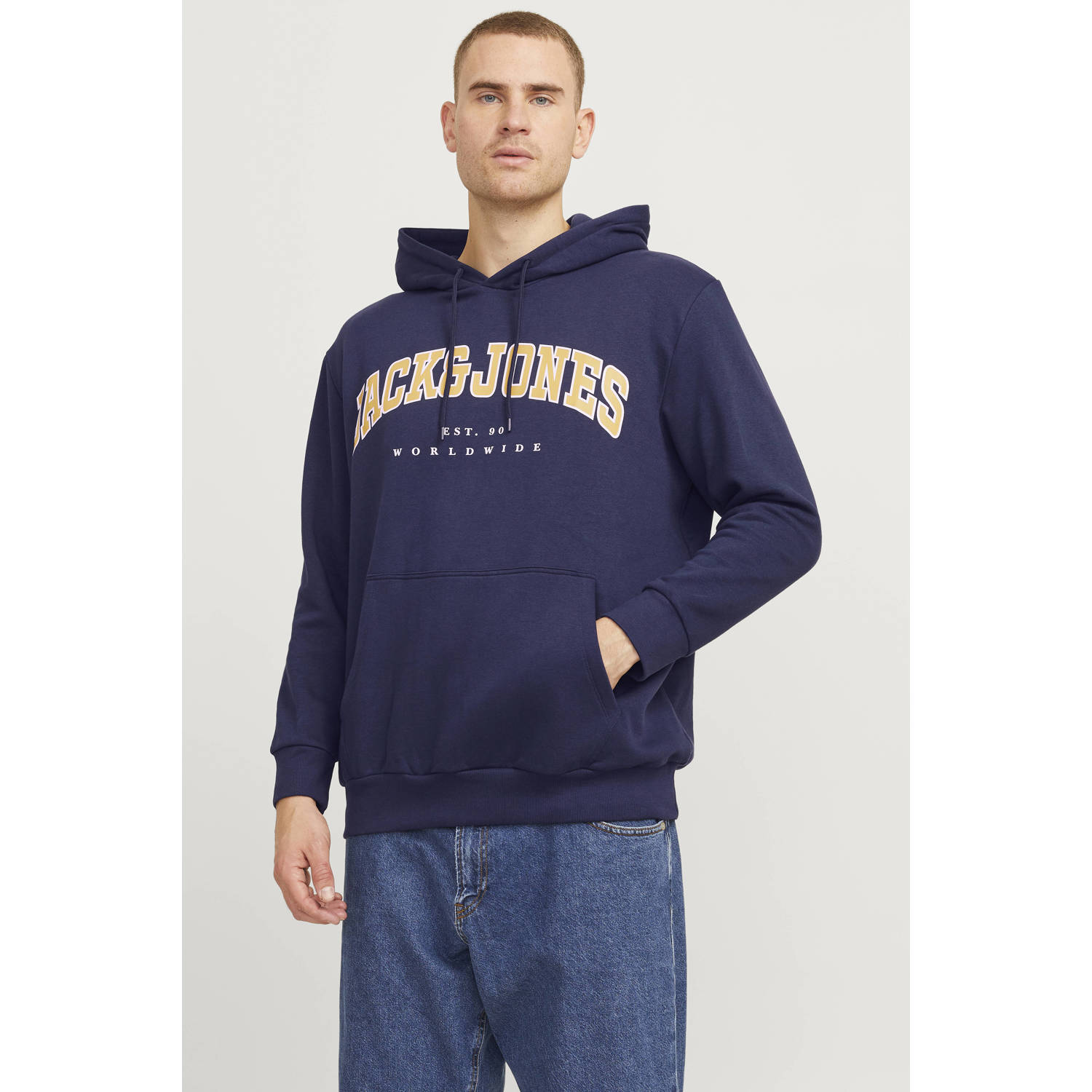 Jack & Jones PlusSize Hoodie JJECALEB VARSITY SWEAT HOOD NOOS PLS