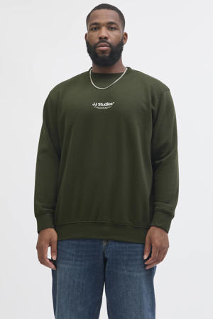 sweater Plus Size donkergroen