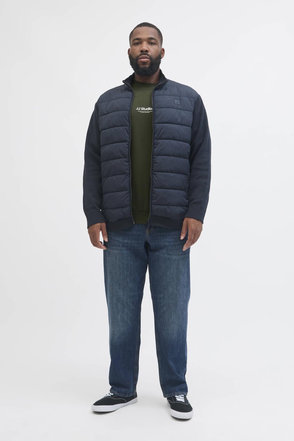 JACK & JONES PLUS SIZE sweater Plus Size donkergroen