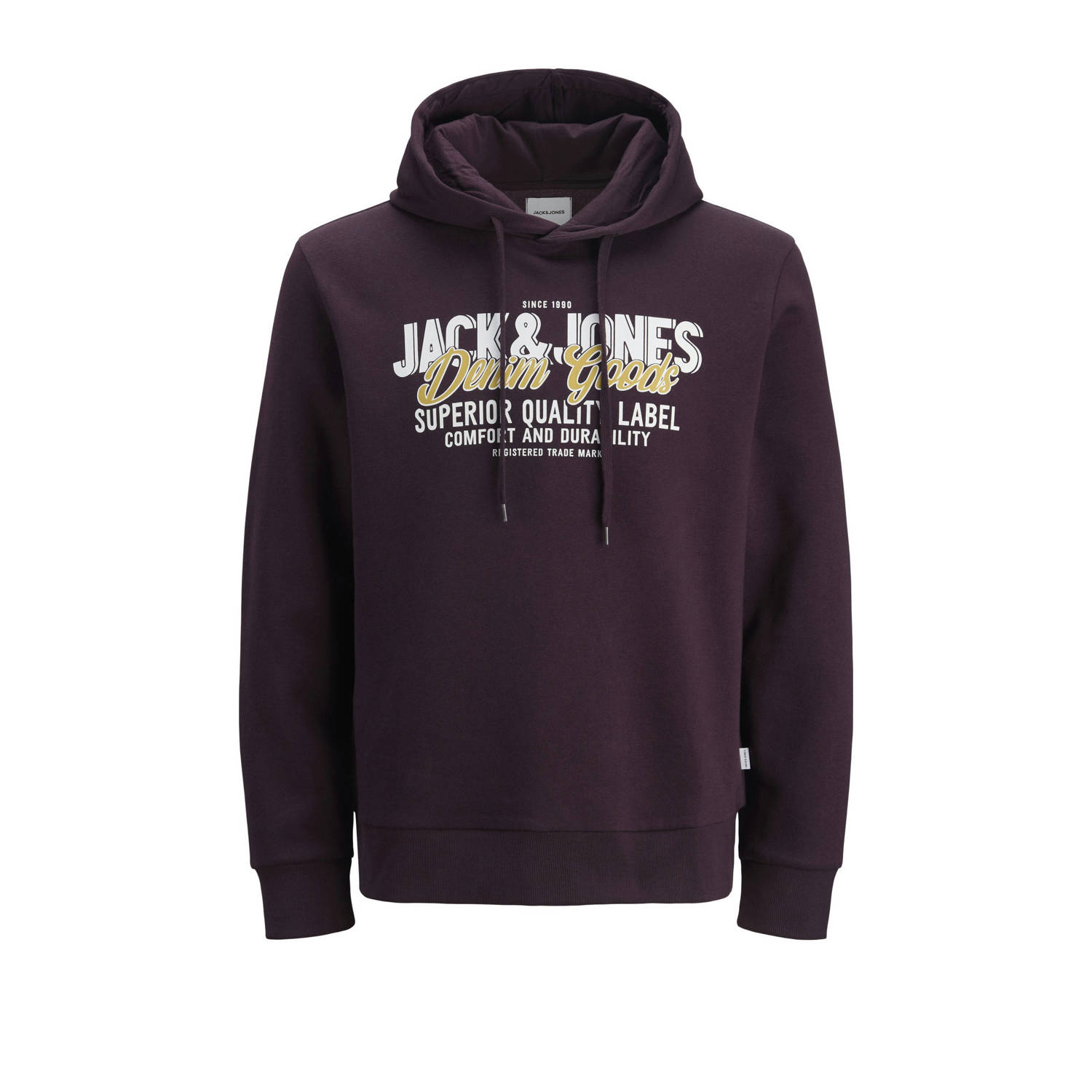 JACK & JONES PLUS SIZE hoodie donkerpaars